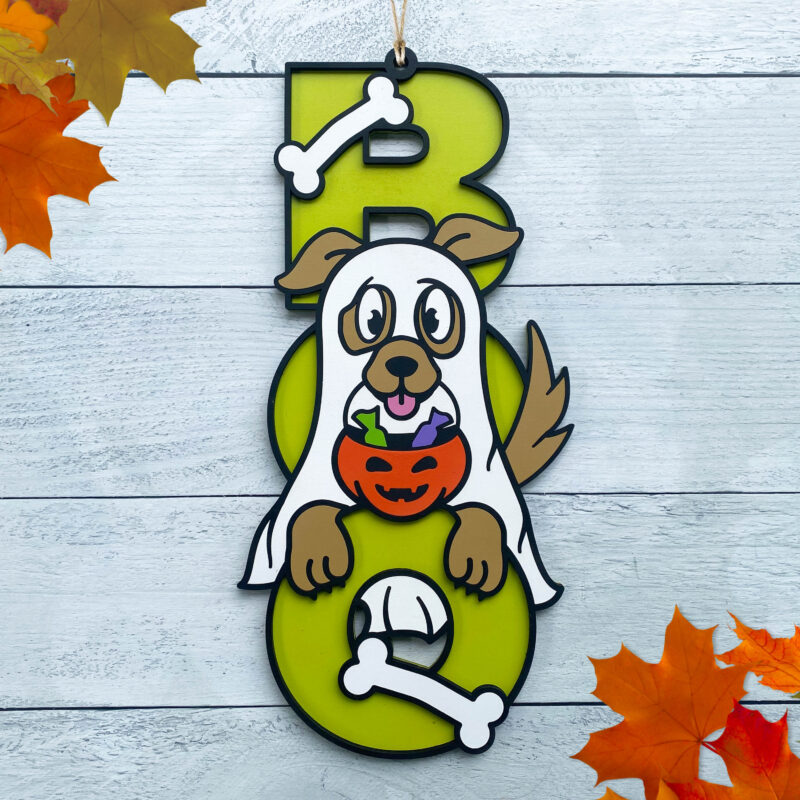 Boo Hanger - Large - Ghost Puppy