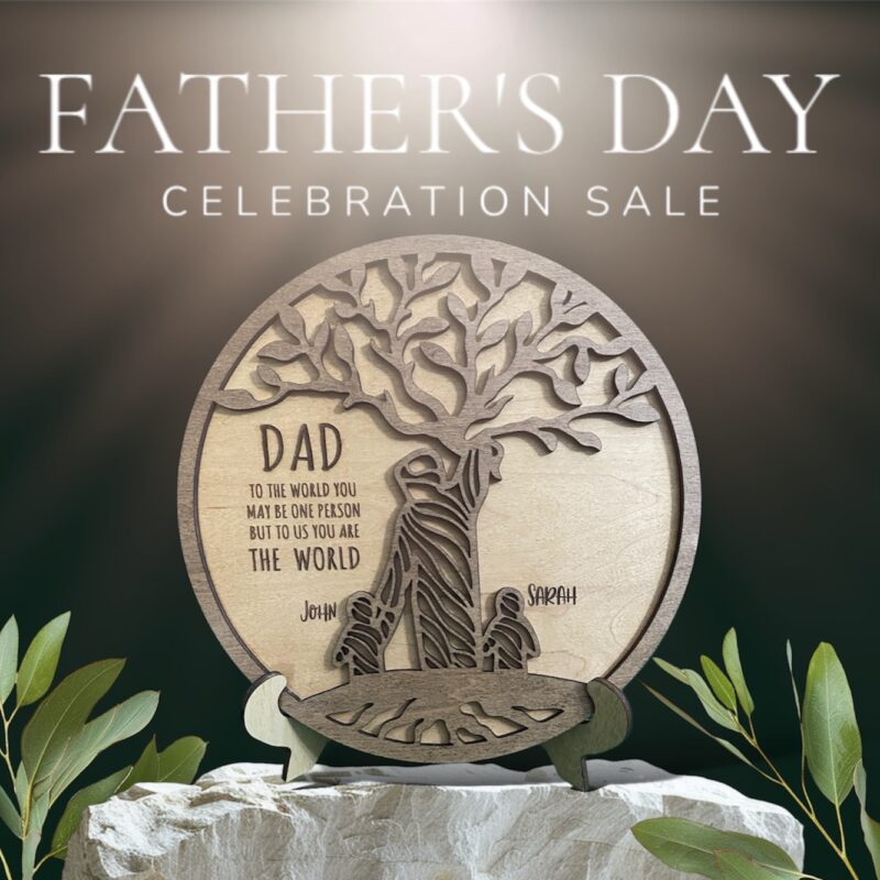 Fathers day stand personalized